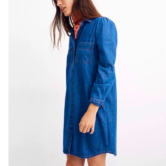 Madewell Denim Shirtdress Size Medium - Picture 1 of 8
